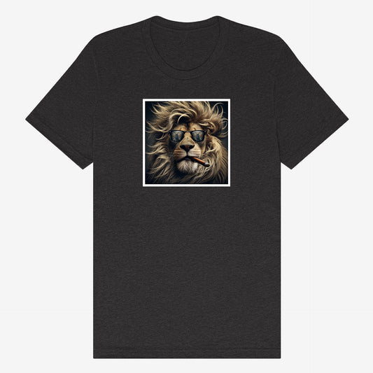 Cool Cat Cigar T-Shirt – Soft Heather Fabric & Bold Design